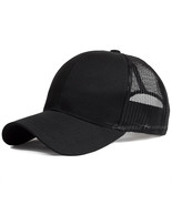 Baseball Cap Plain Trucker Hat Mesh Back Snapback Solid Visor Blank Caps... - $10.00