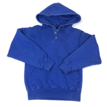 Vintage LL Bean X Russell Athletic Blue Button Hoodie Sweatshirt Size Sm... - $49.49