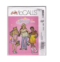 McCalls Sewing Pattern 5311 Tops Dresses Pants Girls Size 7-10 - £7.16 GBP