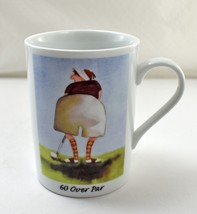 Erika Oller Illustration Golf Mug - Lady Golfer 60 Over Par Coffee Cup - £13.48 GBP