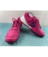 Wilson Tennis Pickleball Shoes Women 8.5M Rush Pro 2.5 Sneakers Pink White - $67.66 CAD