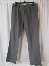 Quiksilver Mens 31"W 32"L Striped Pants Gray - $9.69