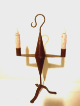 Colonial Candle holder with led Candles in rustic tin - $39.99