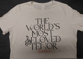 Andrea Bocelli &quot;The World&#39;s Most Beloved Tenor&quot; T-Shirt ⭐️NEW⭐️ - $17.99