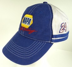 NAPA Racing Chase Elliott 24 Blue White Yellow Mesh Back Strapback Trucker Hat  - £7.02 GBP