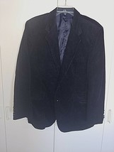 SEARS THE MEN&#39;S STORE MEN&#39;S NAVY CORDUROY LINED SPORT JACKET-44R-WORN TW... - £14.93 GBP