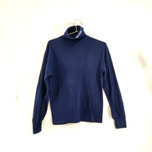 VTG Whistler Blackcomb Mountain Turtleneck Long Sleeved Shirt Mens Size L Blue - £19.22 GBP