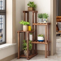 Well-Arranged Wood Plant Stand Holder Flower Display Rack Indoor Outdoor... - £51.74 GBP