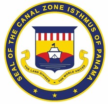 Seal of Panama Canal Zone Sticker / Decal R731 - $1.45+