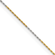 Chisel Two-tone Brass 0.85mm 24 inch Fancy Chain SRN208 - $31.25