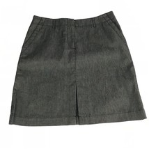 Kenneth Cole Womens Skirt Size 6 Dark Black Stretch Denim Short Mini Skirt Norm - £14.51 GBP