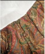RALPH LAUREN RUE DES ARTISTES PAISLEY QUEEN BED SKIRT SPLIT CORNERS  New - $59.40