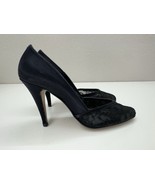 QualiCraft Womens Heels Size 6 B Black Lace Pointed Toe Vintage - $18.68