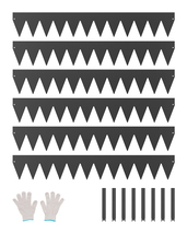 VEVOR Steel Landscape Edging, 6 Packs 40 x 6 in Rust-Resistant Landscape... - $39.90