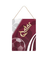 Qatar Fan&#39;s Soccer Decorative Metal Sign 2023 FIFA Women&#39;s World Cup - $25.97 CAD+
