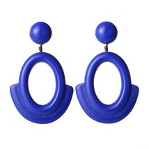 Wholesale Simple Resin Material Big Dangle Earrings European Eco-friendly Resin  - £6.42 GBP