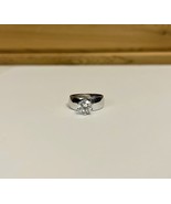 Clear Colored Gem Ring Steel Band Size 9 - £11.80 GBP