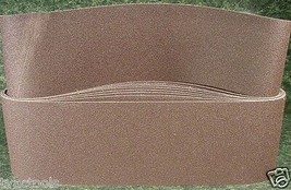 10pc 6" X 48" 240 GRIT SANDING BELT Aluminum Oxide USA Made Butt Joint sand belt - £31.85 GBP