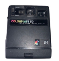 Kodak Colorburst 50 Instant Camera Made in USA  Black Untested Possibly ... - $15.76