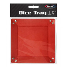 Bcw Lx Square Dice Tray - Red - £36.17 GBP