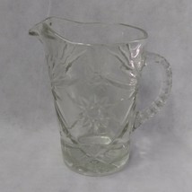 Anchor Hocking Prescut Water Pitcher 54 Ounce Clear Star Fan Pineapple - $10.95