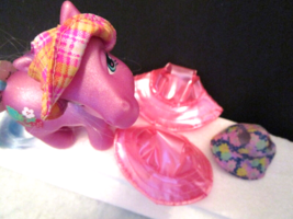 4 Replacement Hats G3 MLP My Little Pony 2 Fabric, 2 Shimmer Rain Hats NO PONY - £4.44 GBP