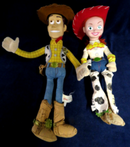 Disney Store Original Toy Story Woody and Jessie Plush 22&quot; / 18&quot; - £19.74 GBP