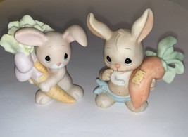 Precious Moments Figurines Some bunny Cares Bunny holding carrot - £18.60 GBP