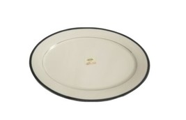 Lenox Black Royale 16&quot; Oval Serving Platter made in USA  - £66.21 GBP