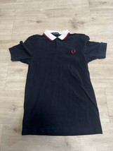 Fred Perry Polo Shirt Adult Size S Black White Red Punk Oi! Skinhead Rancid - $39.59