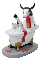 Cow Parade Victorian Bathtub Hot Scene Amore Pin Up Cow Collector's Figu... - $48.99
