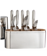 Christofle Concorde Stainless Steel 24- Piece Flatware Set - $1,250.70 CAD