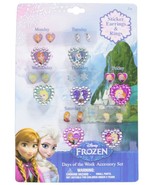 Disney Frozen Jewelry 7 Day Ring &amp; Earring Set - $376.14 MXN