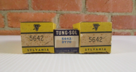 Sylvania Tung Sol 5642 Subminiature Vacuum Tubes Lot of 3 New In Box - £13.97 GBP