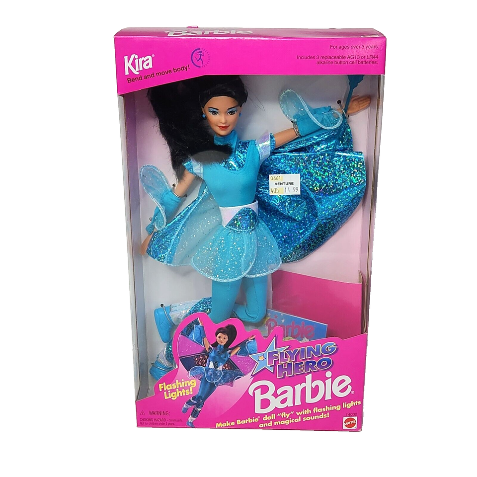 Vintage 1995 Flying Hero Kira Barbie Doll and 50 similar items