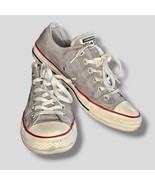 Converse Chuck Taylor All Star Gray Canvas Low Top Sneakers Shoes Mens S... - $18.80
