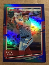 2020 Donruss Holo Blue #181 Rhys Hoskins Philadelphia Phillies - £1.25 GBP