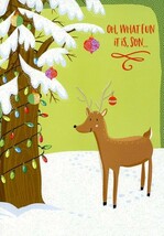 Oh, What Fun it is, Son... - CHRISTMAS GREETING CARD - 23823 - $2.79