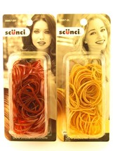 SCUNCI MIXED SIZE POLYBAND HAIR ELASTICS - 300 PCS (39967-BL) - £6.28 GBP