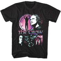 The Crow Chrome Movie Montage Men&#39;s T Shirt Gothic Horror Eric Draven Br... - $31.50+