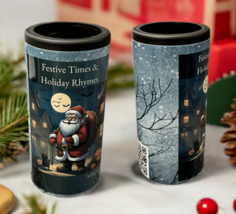 2 in 1 Skinny Can Cooler-Tumbler &amp; Illustrated Holiday Poetry Book Set - £19.97 GBP