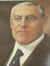 Vintage President Woodrow Wilson Poster Print Sam J Patrick 52757 - £15.58 GBP