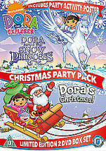 Dora The Explorer: Dora&#39;s Christmas Party Pack DVD (2009) Chris Gifford Cert U P - £14.97 GBP
