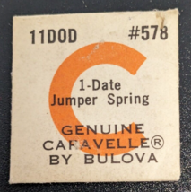 Nos Bulova Caravelle Cal. 11DOD - #578 - Date Jumper Spring - Vintage Watch Part - £12.65 GBP