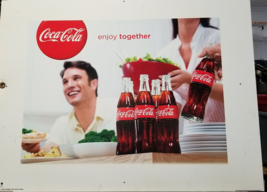Coca-Cola® Enjoy Together Bottle Salad Dinner Pre Release Advertising Art - £14.98 GBP