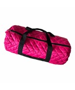 Women Pink Quilted Overnight Duffle Gym Bag - £27.66 GBP