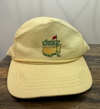 VINTAGE Masters Golf Derby Cap Rope Yellow Strap Back Hat Cap Tournament... - $98.99