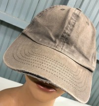 Dorfman Pacific Retro Distressed Blank Front Strapback Baseball Cap Hat - $13.66