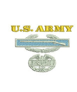 US Army CIB CMB Combat Infantry Medical Badge Embroidered Polo Shirt - $604.43 MXN+