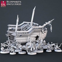 3D Printed STL Miniatures Pirate Set 28 - 32mm War Gaming D&amp;D - $9.80+